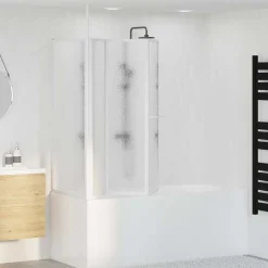 Brusevæg 70x120x137 cm L-formet 4 paneler foldbar