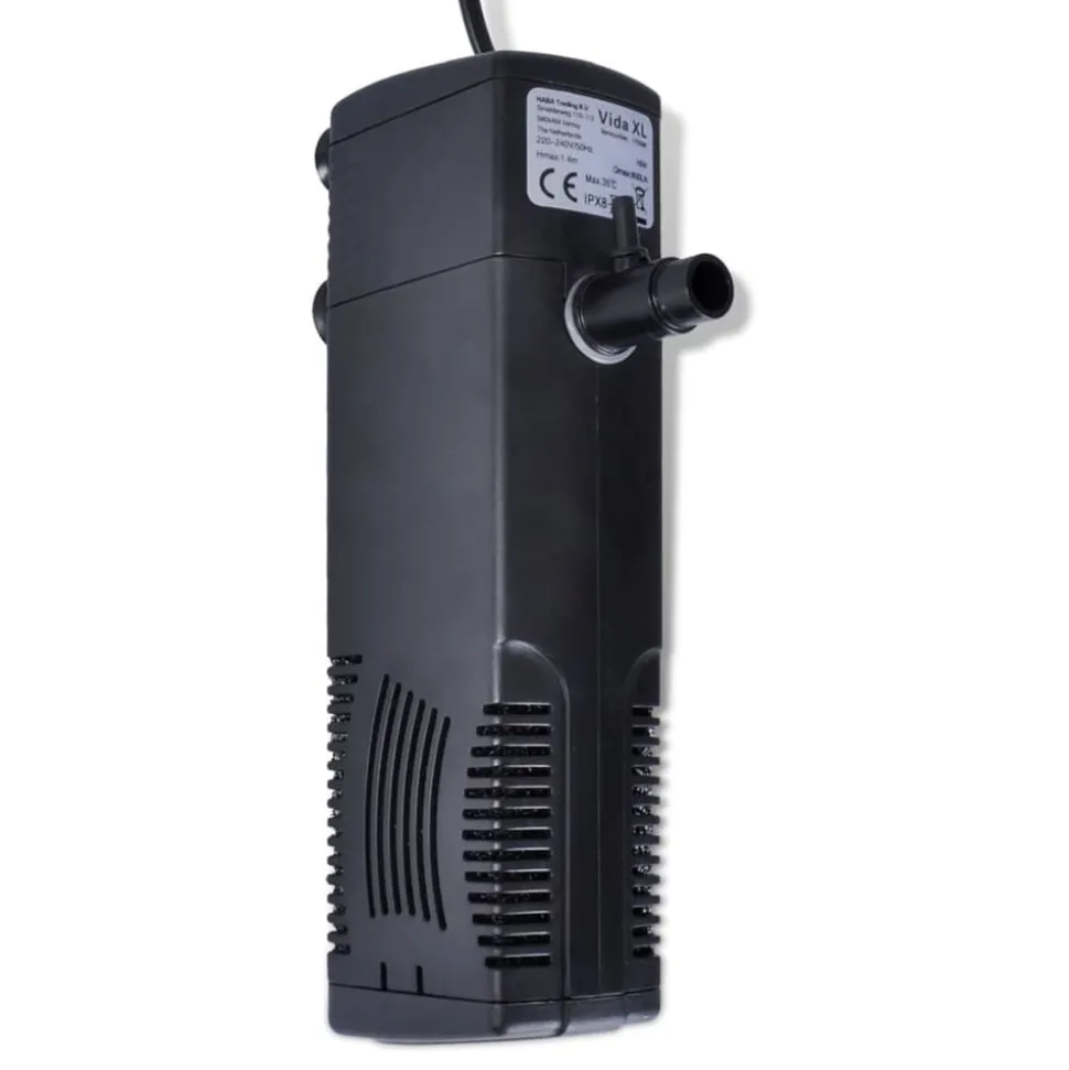Filterpumpe til akvarium aktivt kul 800 l/t