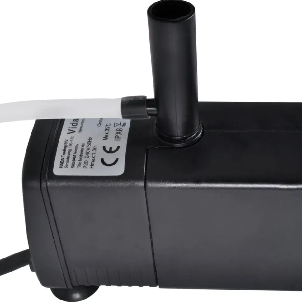 Filterpumpe til akvarium aktivt kul 600 l/t