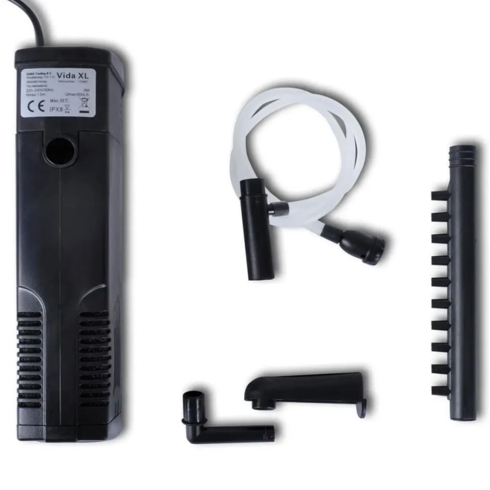 Filterpumpe til akvarium aktivt kul 600 l/t