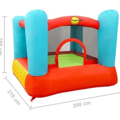 Happy Hop oppustelig hoppeborg 200x210x160 cm PVC