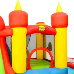 Happy Hop oppustelig vandrutsjebane med soppebassin 410x385x220 cm PVC