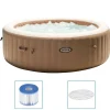 Intex boblebad med massagefunktion PureSpa 216x71 cm 6-personers rund