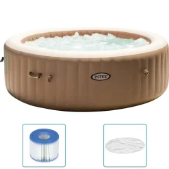 Intex boblebad med massagefunktion PureSpa 216x71 cm 6-personers rund