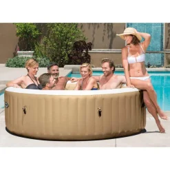 Intex boblebad med massagefunktion PureSpa 216x71 cm 6-personers rund