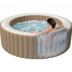 Intex boblebad med massagefunktion PureSpa 216x71 cm 6-personers rund