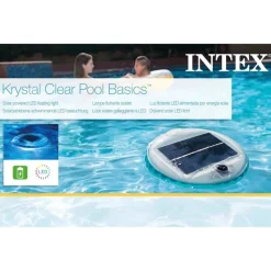 Intex flydende LED-poollampe soldrevet