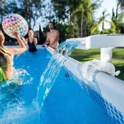 Intex LED-vandfald til pool flerfarvet 28090