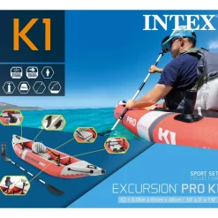 Intex oppustelig kajak Excursion Pro K1 305x91x46 cm