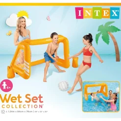 Intex oppusteligt målspil 140x89x81 cm