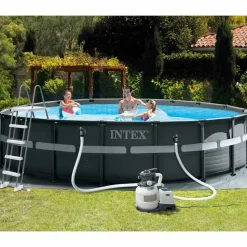 Intex pool med Ultra XTR-stel 549x132 cm med sandfilterpumpe
