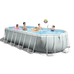Intex Prism Frame swimmingpoolsæt 610x305x122 cm oval 26798GN