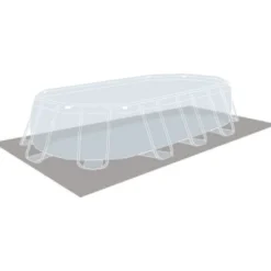 Intex Prism Frame swimmingpoolsæt 610x305x122 cm oval 26798GN