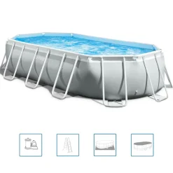 Intex Prism Frame swimmingpoolsæt 503x274x122 cm oval 26796GN