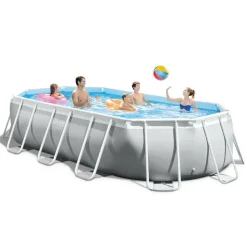 Intex Prism Frame swimmingpoolsæt 503x274x122 cm oval 26796GN