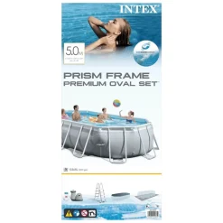 Intex Prism Frame swimmingpoolsæt 503x274x122 cm oval 26796GN