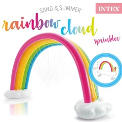 Intex Rainbow Cloud-vandsprinkler flerfarvet 300x109x180 cm