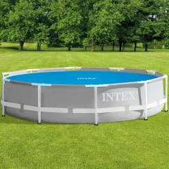 Intex solopvarmet poolovertræk 290 cm polyethylen blå