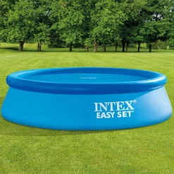 Intex solopvarmet poolovertræk 290 cm polyethylen blå