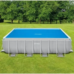 Intex solopvarmet poolovertræk 476x234 cm polyethylen blå
