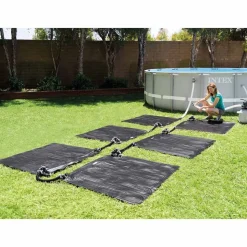 Intex solvarmer til pool. 1,2x1,2 m PVC sort 28685