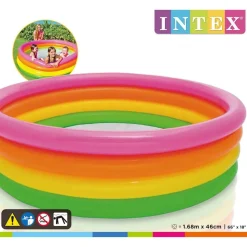 Intex Sunset oppusteligt badebassin 168x46 cm 4 ringe