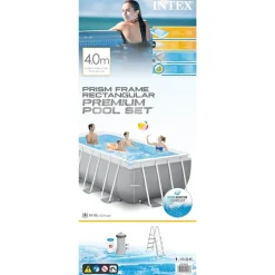 Intex swimmingpoolsæt Prism Frame 400x200x122 cm rektangulær