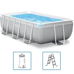 Intex swimmingpoolsæt Prism Frame rektangulær 300 x 175 x 80 cm