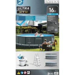 Intex Ultra XTR Frame swimmingpoolsæt 488x122 cm rund 26326GN