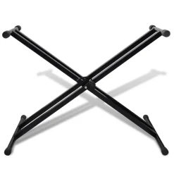 Justerbart, dobbelt afstivet keyboardstativ med X-ramme