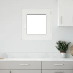 Kældervindue RISOR Antracit 50 x 50 cm PVC og glas