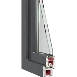Kældervindue RISOR Antracit 50 x 75 cm PVC og glas