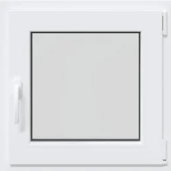 Kældervindue RISOR Hvid 60 x 60 cm PVC og glas