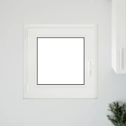 Kældervindue RISOR Hvid 50 x 50 cm PVC og glas