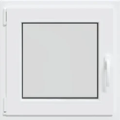 Kældervindue RISOR Hvid 50 x 50 cm PVC og glas