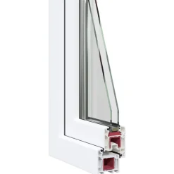 Kældervindue RISOR Hvid 50 x 50 cm PVC og glas