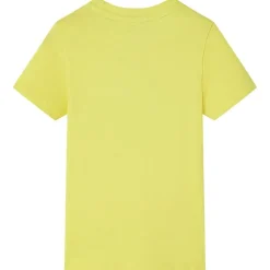 Kortærmet T-shirt til børn str. 92 gul