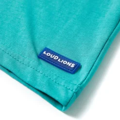 Kortærmet T-shirt til børn str. 128 mørk mintgrøn