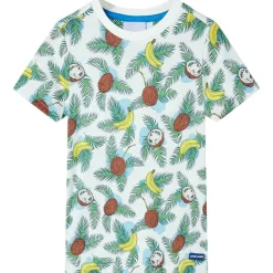 Kortærmet T-shirt til børn str. 128 flerfarvet