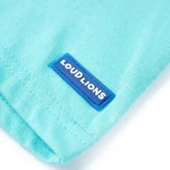 Kortærmet T-shirt til børn str. 140 akvamarinblå