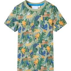 Kortærmet T-shirt til børn str. 116 flerfarvet