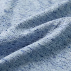 Kortærmet T-shirt til børn str. 116 blåmeleret