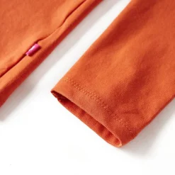 Langærmet T-shirt til børn str. 92 cm orange