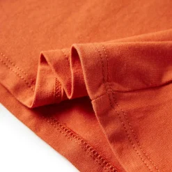 Langærmet T-shirt til børn str. 92 cm orange
