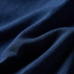 Langærmet T-shirt til børn str. 92 marineblå