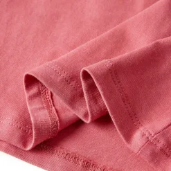 Langærmet T-shirt til børn str. 92 gammelrosa