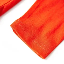Langærmet T-shirt til børn str. 104 orange