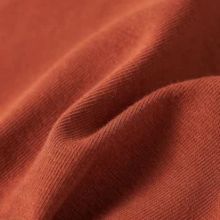 Langærmet T-shirt til børn str. 104 cognacfarvet