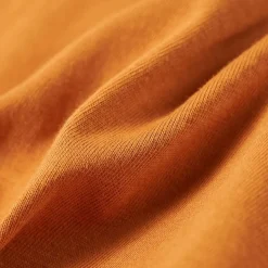 Langærmet T-shirt til børn str. 104 cm okkergul