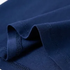 Langærmet T-shirt til børn str. 104 marineblå
